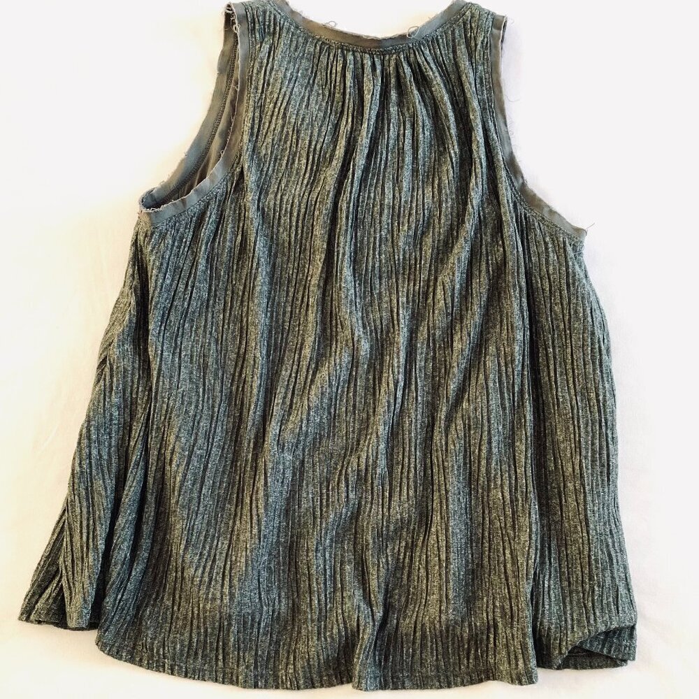 Swing halter top Small green boho crinkle festival - Picture 5 of 10